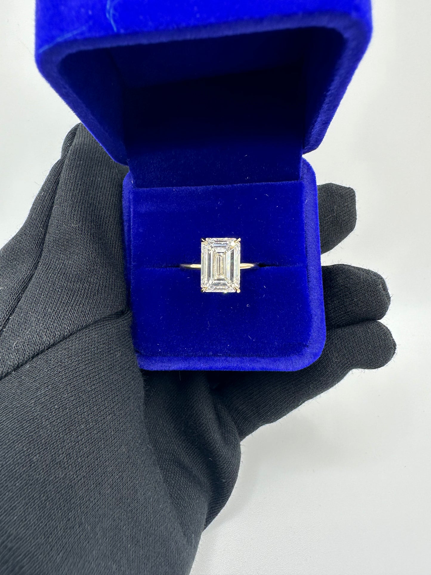 5.07ctw Emerald Cut Engagement Ring