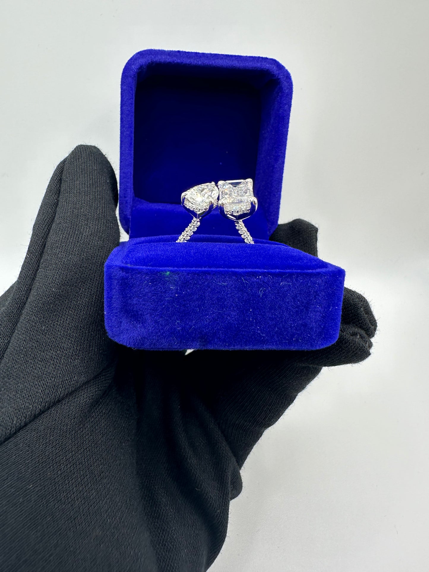 7.98ctw Toi et Moi Engagement Ring