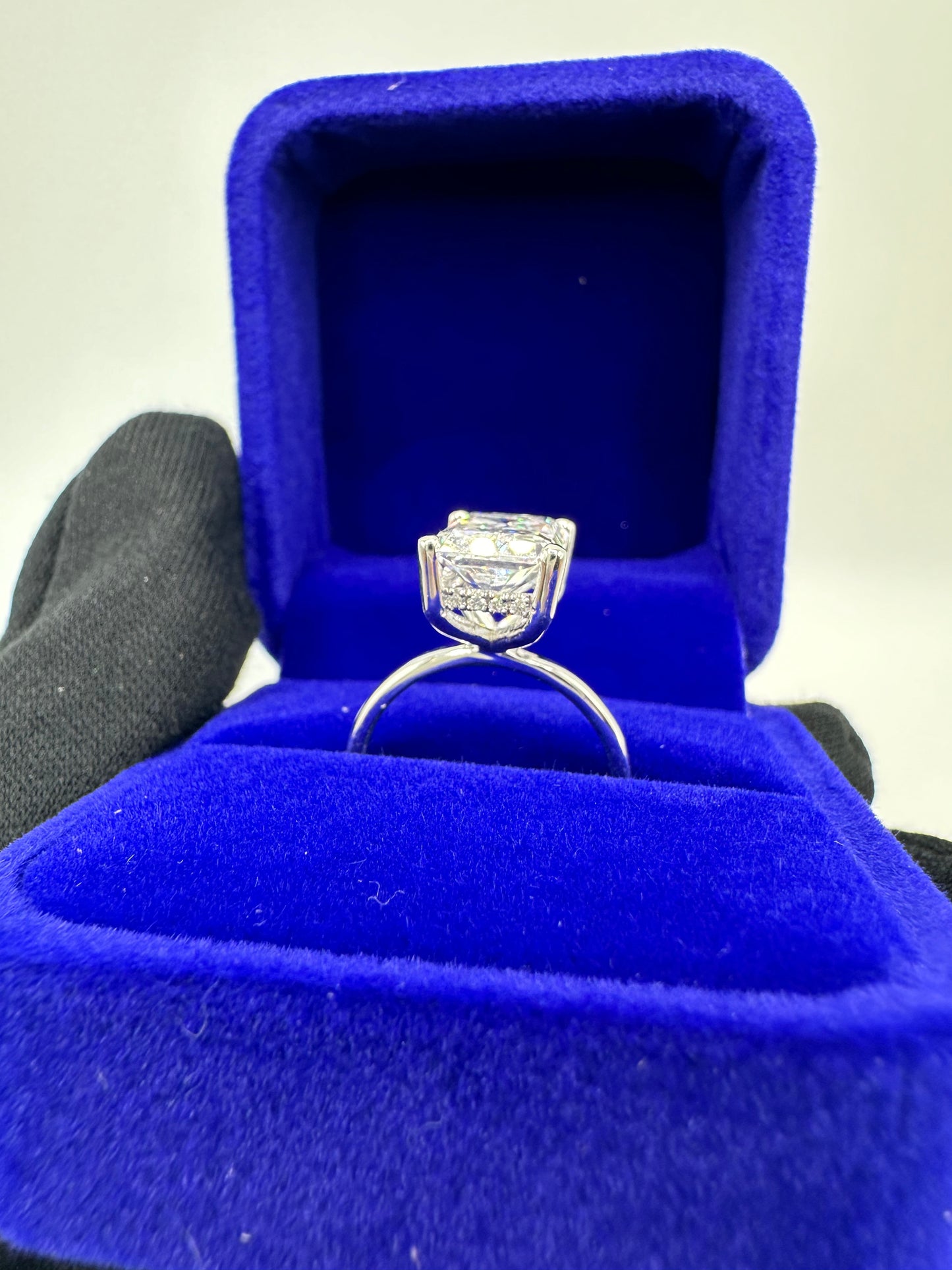 3.94ctw Radiant Cut Engagement Ring