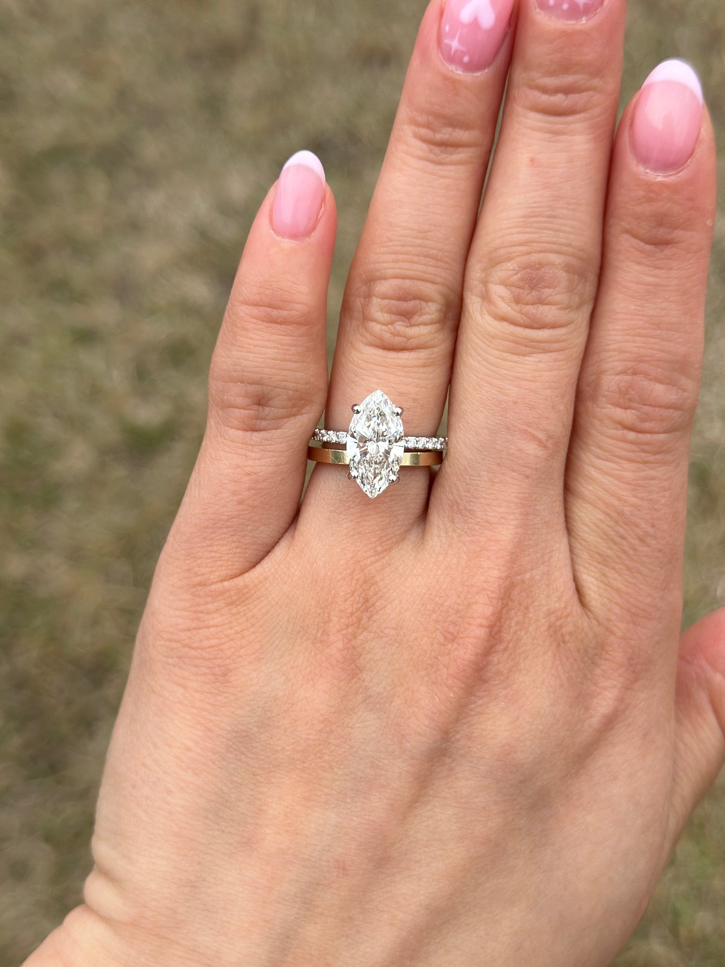 3.01ct Marquise Cut Lab-Grown Engagement Ring