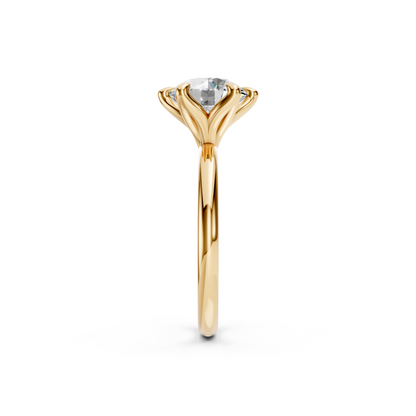 Tulip Solitaire 6-Prong - Setting Only