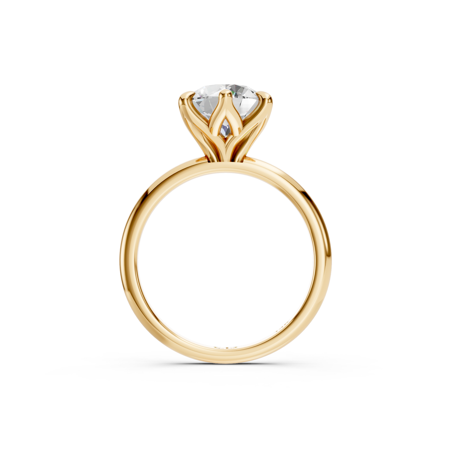Tulip Solitaire 6-Prong - Setting Only