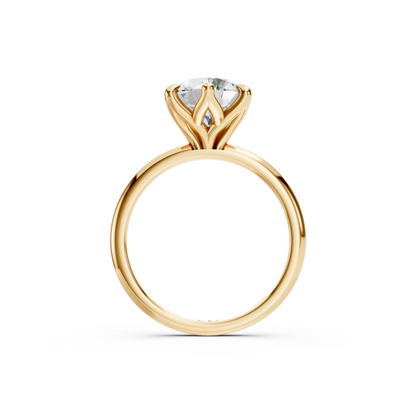 Tulip Solitaire 6-Prong - Setting Only