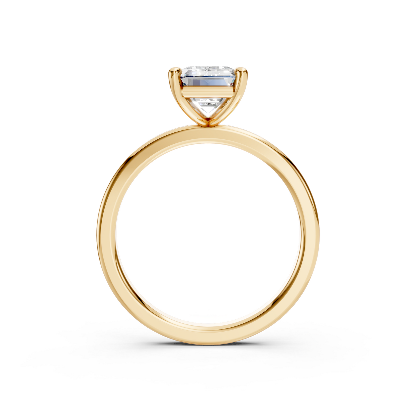 2.5ct Emerald Cut With Channel Set Pavé Engagement Ring