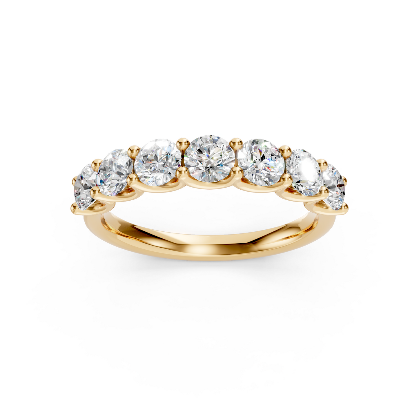 1.00ctw Round diamond Half-Eternity band