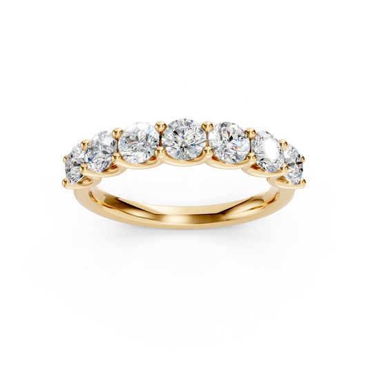 1.00ctw Round diamond Half-Eternity band