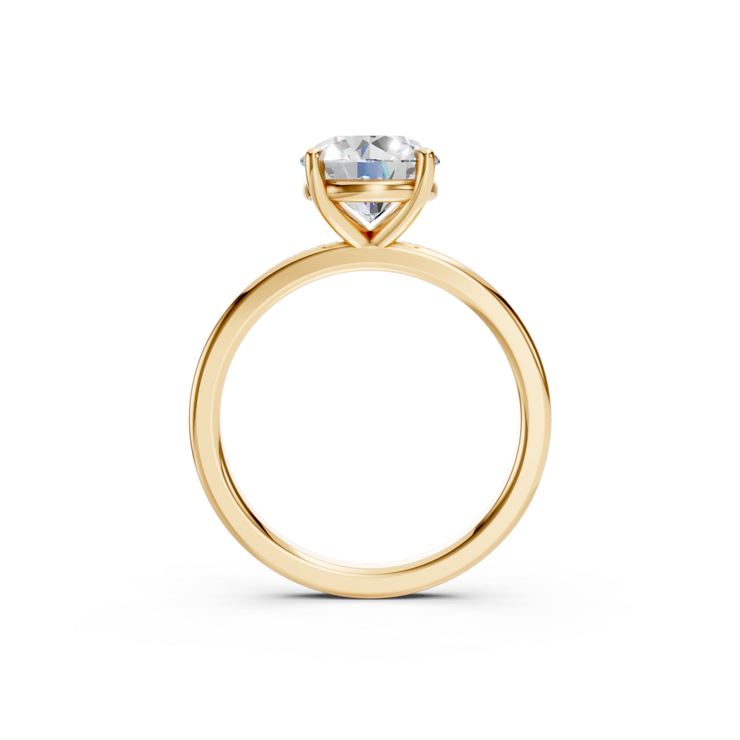 3ct Round Cut With Channel Set Pavé Engagement Ring