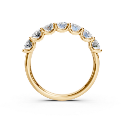 1.33ct Oval Cut Diamond Half Eternity Band