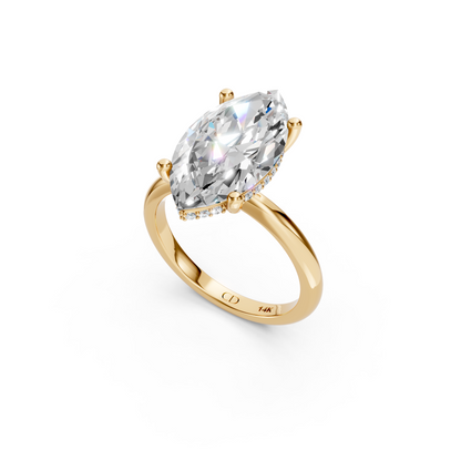 Crescent Halo - Marquise