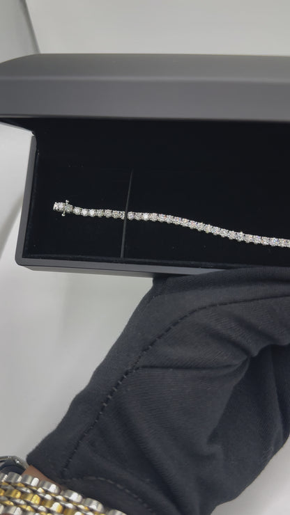 5.00ctw White Gold Tennis Bracelet