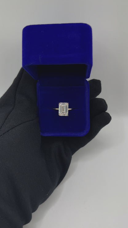 5.07ctw Emerald Cut Engagement Ring