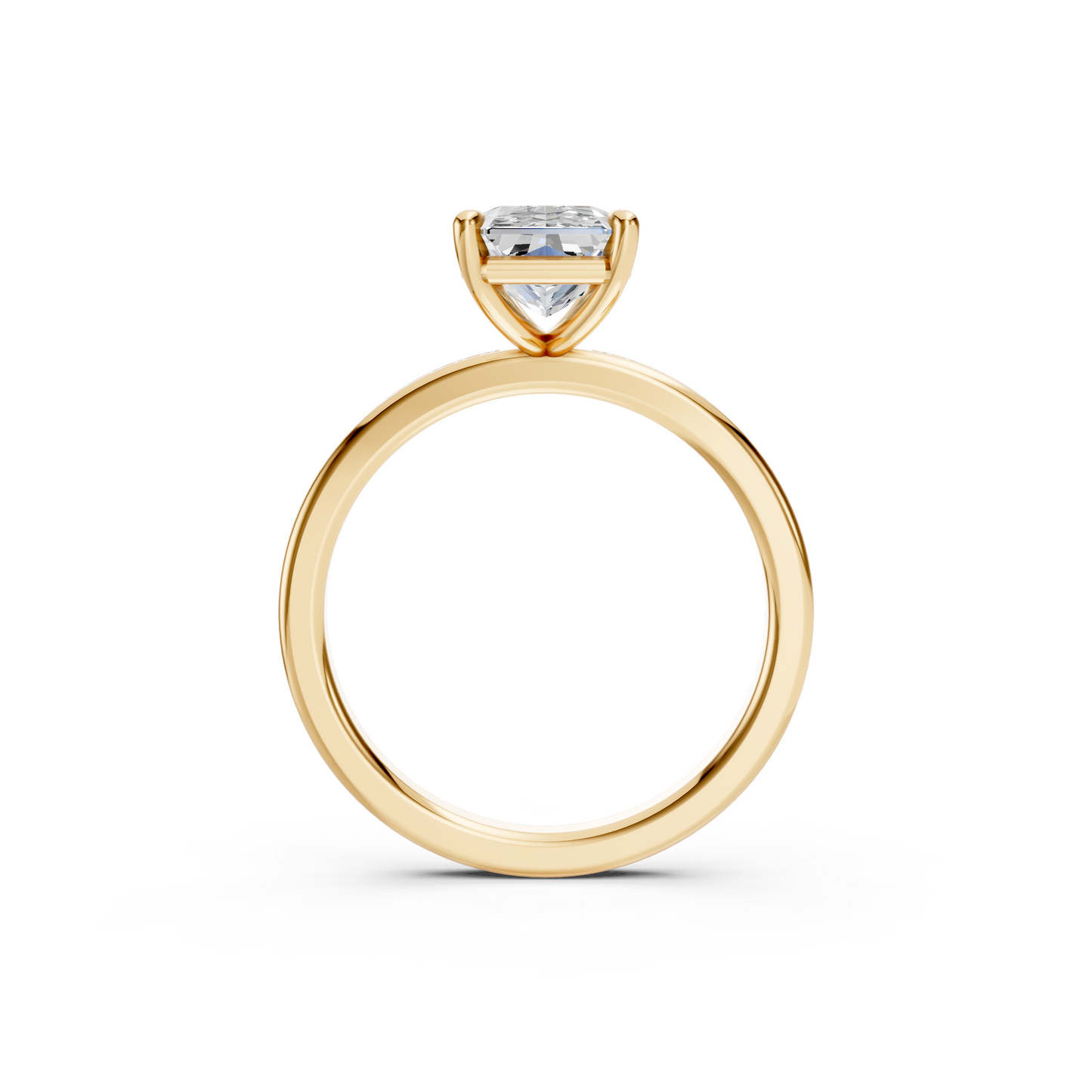 2.5ct Radiant Cut With Channel Set Pavé Engagement Ring