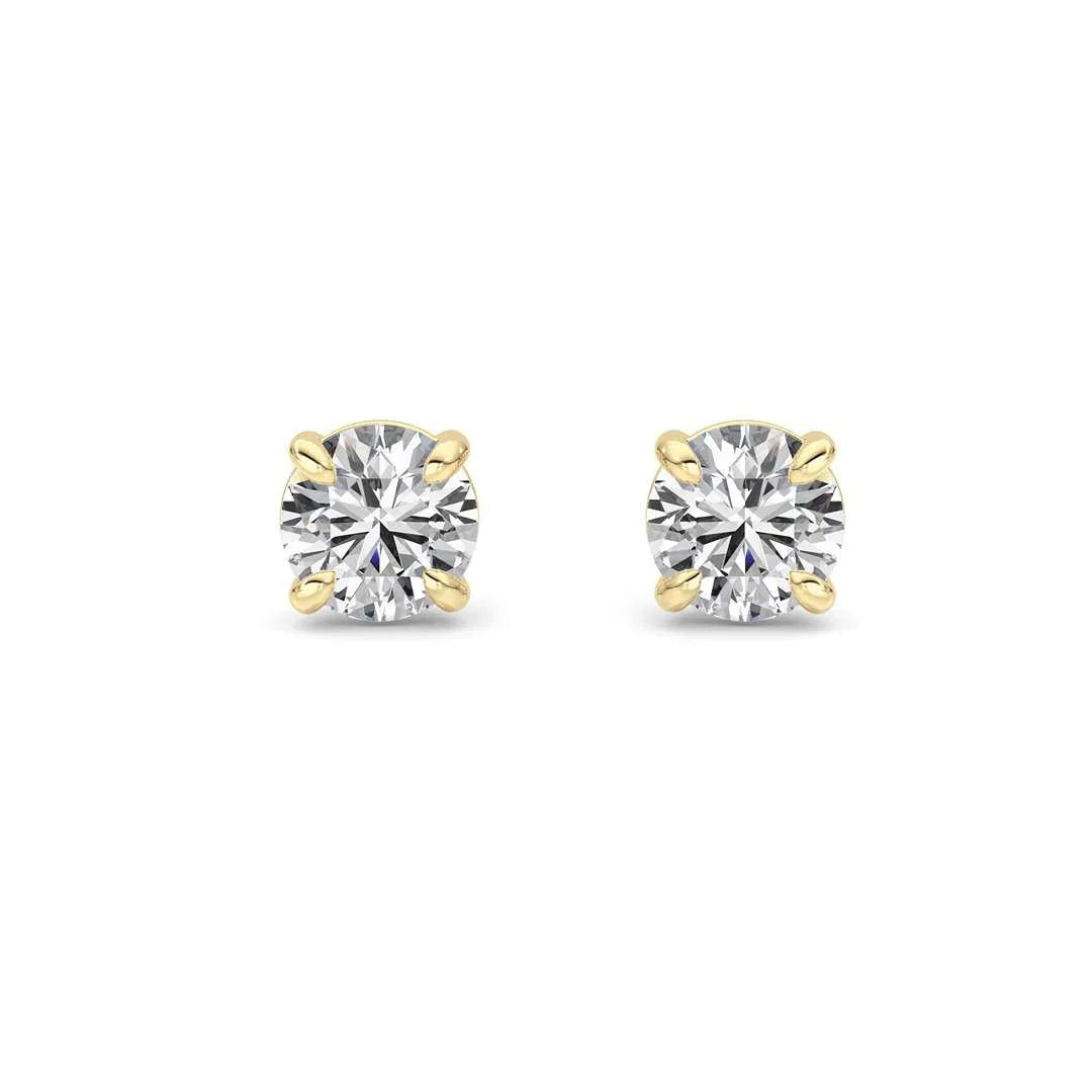4-Prong Round Studs