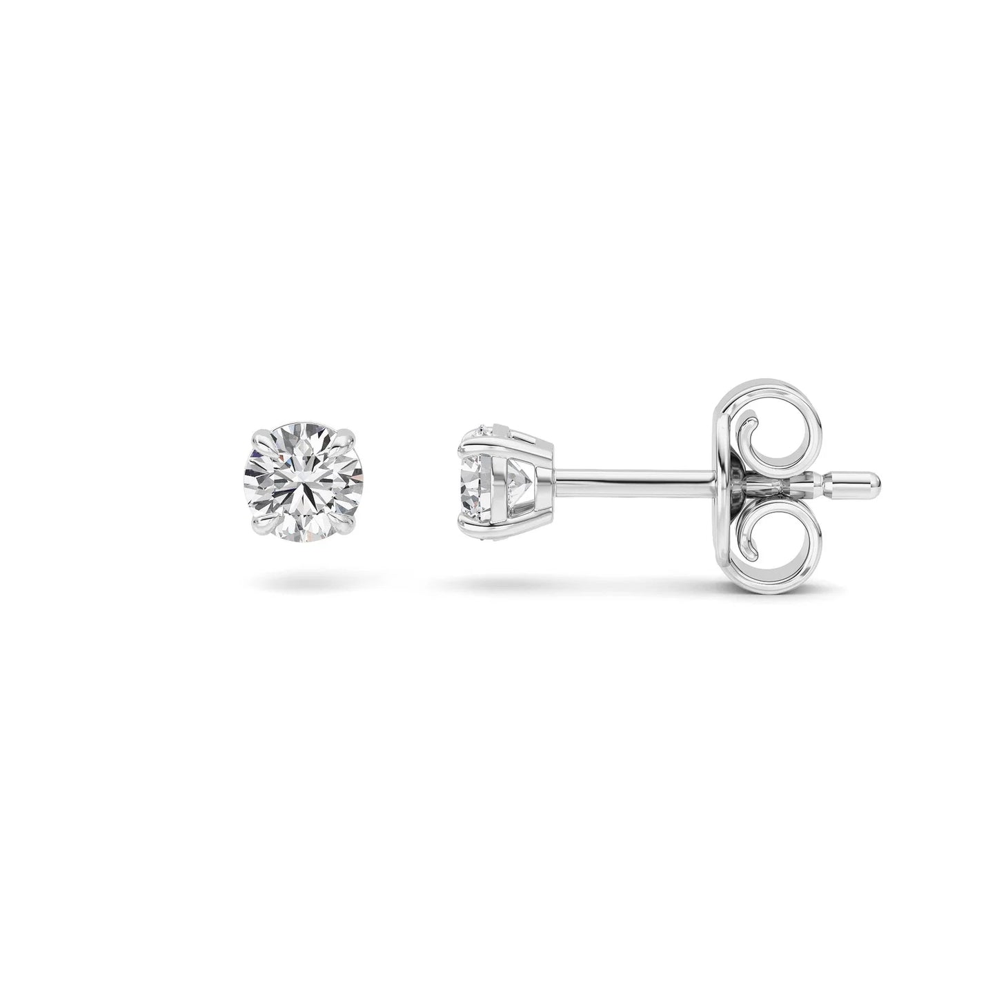 4-Prong Round Studs