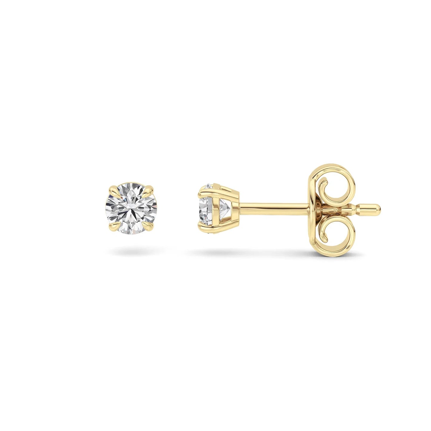 4-Prong Round Studs